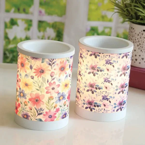 Lilac Floral Electric Wax Melt Burner - Image 4