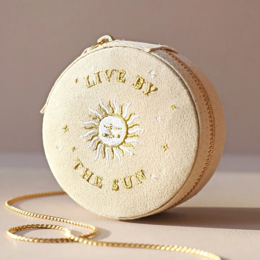Lisa Angel Jewellery Case Sun & Moon - Beige
