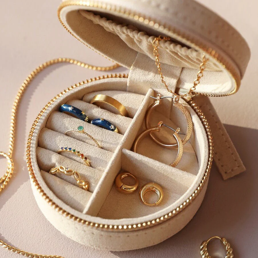 Lisa Angel Jewellery Case Sun & Moon - Beige - Image 3