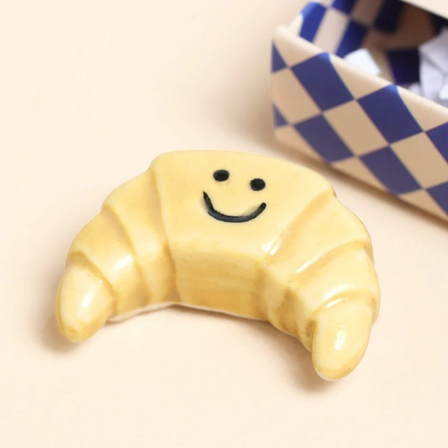 Lisa Angel 'Ma Petite Chérie' Croissant Ceramic Token in Matchbox - Image 2