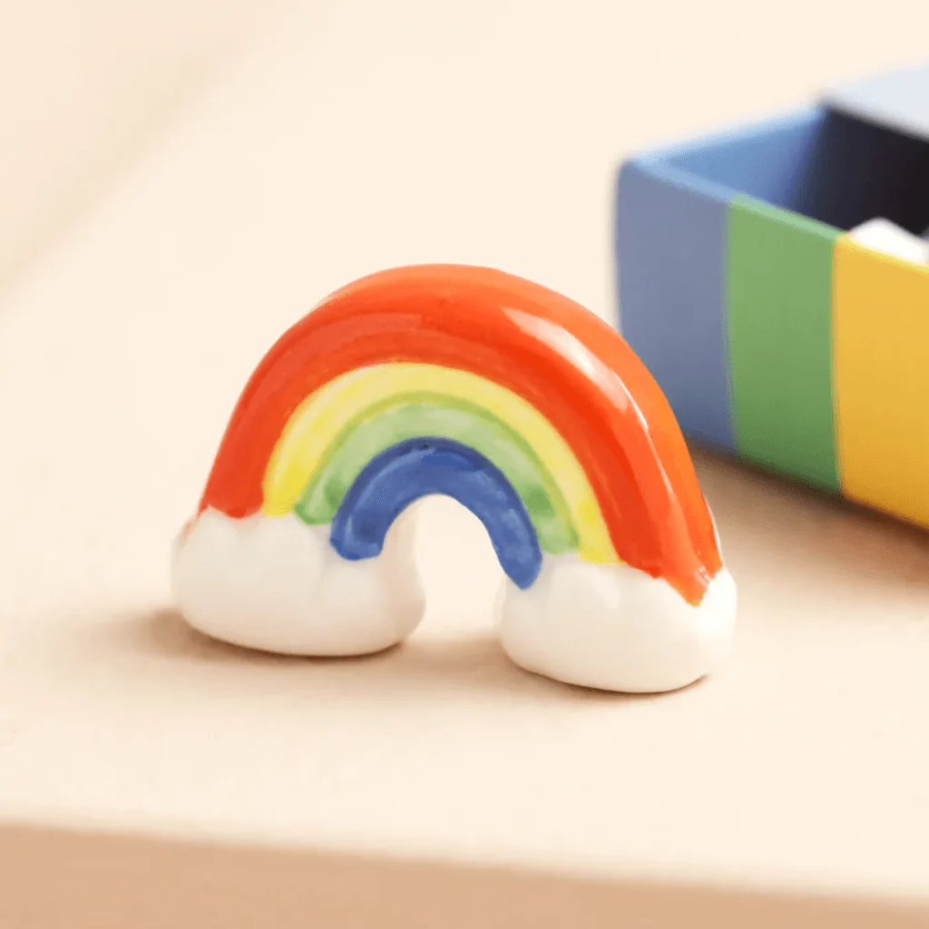 Lisa Angel Tiny Matchbox Ceramic Rainbow Token - Image 2