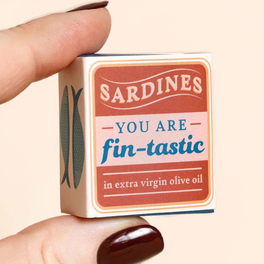 Lisa Angel You Are Fin-tastic Mini Ceramic Sardine Token Matchbox Gift - Image 3