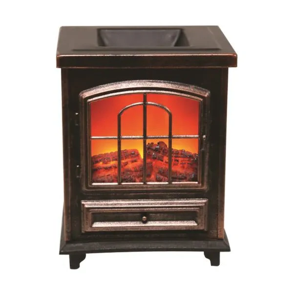 Log Burner Electric Wax Melt Burner – Copper 16cm