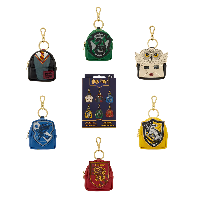 Loungefly Harry Potter Hogwarts Mystery Mini Backpack Keychain Charm