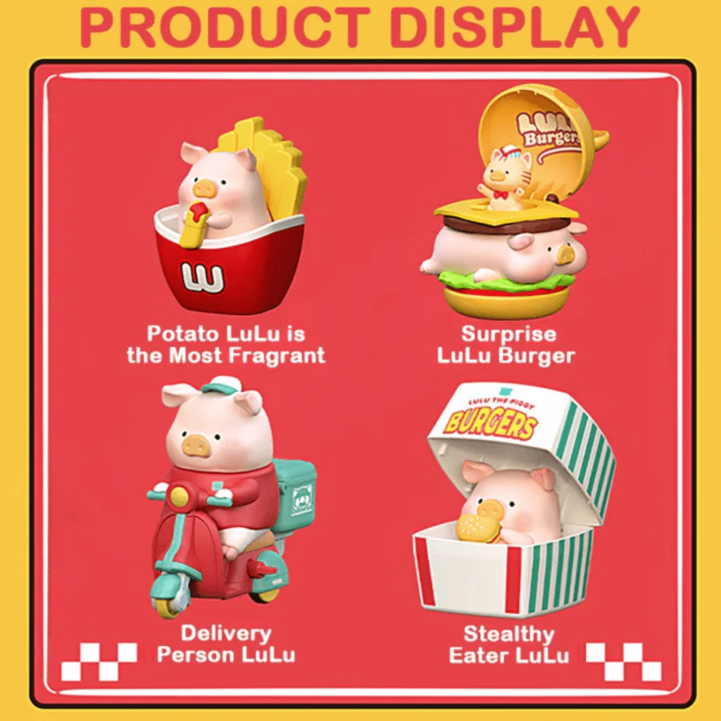 Lulu the Piggy Burger Express Movable Figure Blind Box - Image 2