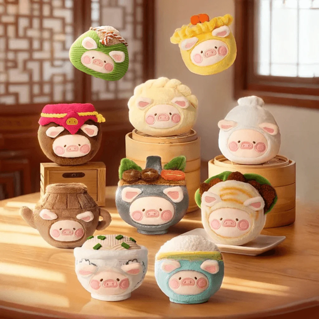Lulu the Piggy Dim Sum House Plush Keychain Blind Box - Image 4