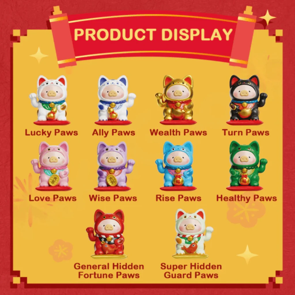 Lulu the Piggy Lucky Cat Blind Box Figure - Image 2