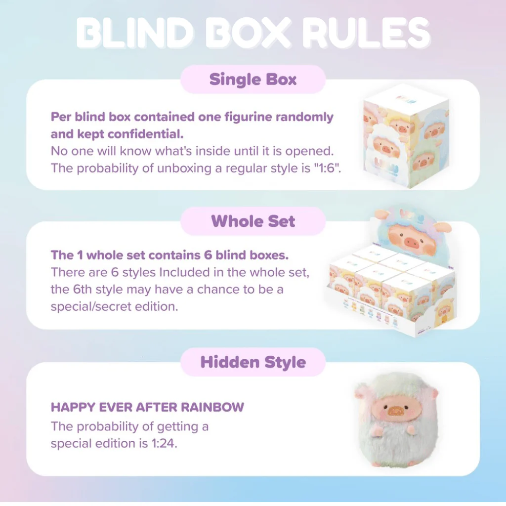 Lulu the Piggy Rainbow Sheep Plush Blind Box - Image 3