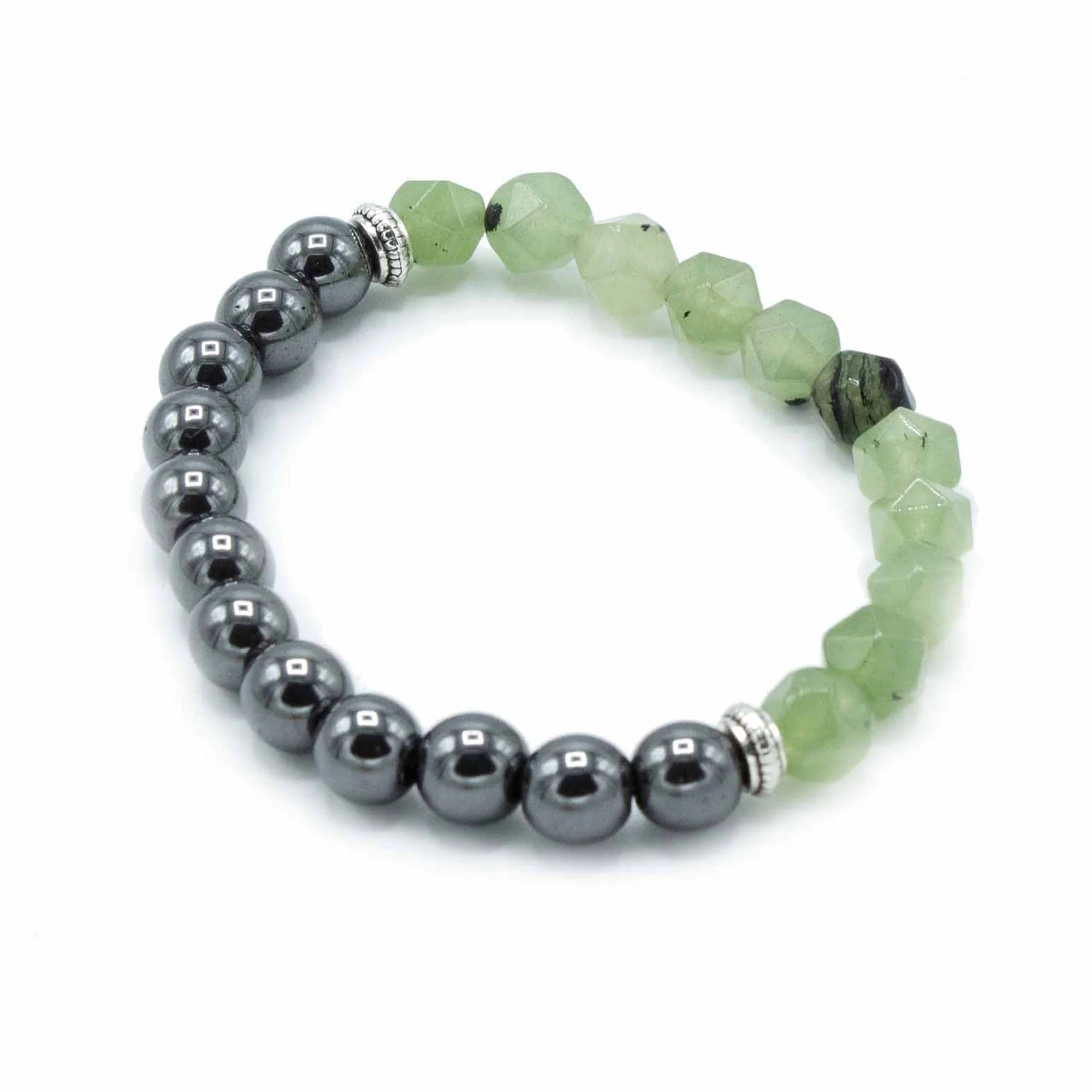 Magnetic Faceted Gemstone Bracelet - Jade - Image 2