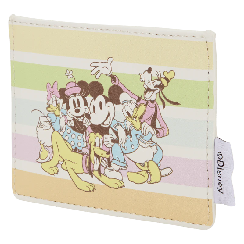 Loungefly Mickey & Friends Rainbow Stripes Card Holder - Image 2