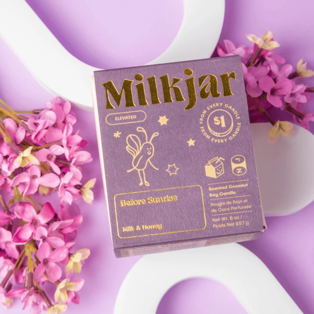 Milkjar Before Sunrise – Milk & Honey Coconut Soy Candle 8oz - Image 5