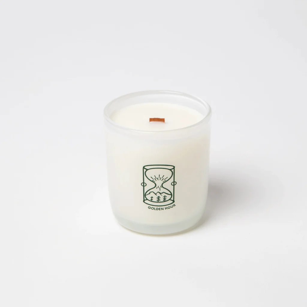Milkjar Golden Hour Cashmere, Cedarwood & Musk Coconut Soy Candle 8oz - Image 2