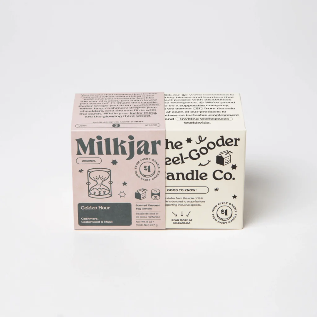 Milkjar Golden Hour Cashmere, Cedarwood & Musk Coconut Soy Candle 8oz - Image 6