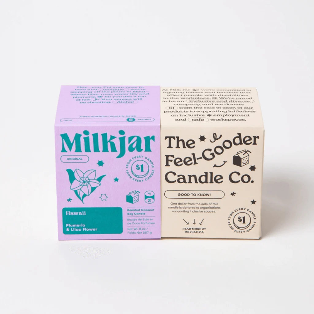 Milkjar Hawaii Plumeria & Lilac Coconut Soy Candle 8oz - Image 5