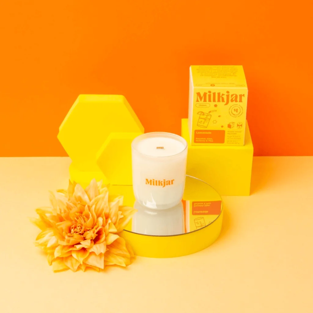 Milkjar Lemonade Coconut, Lime & Pine Coconut Soy Candle 8oz - Image 11