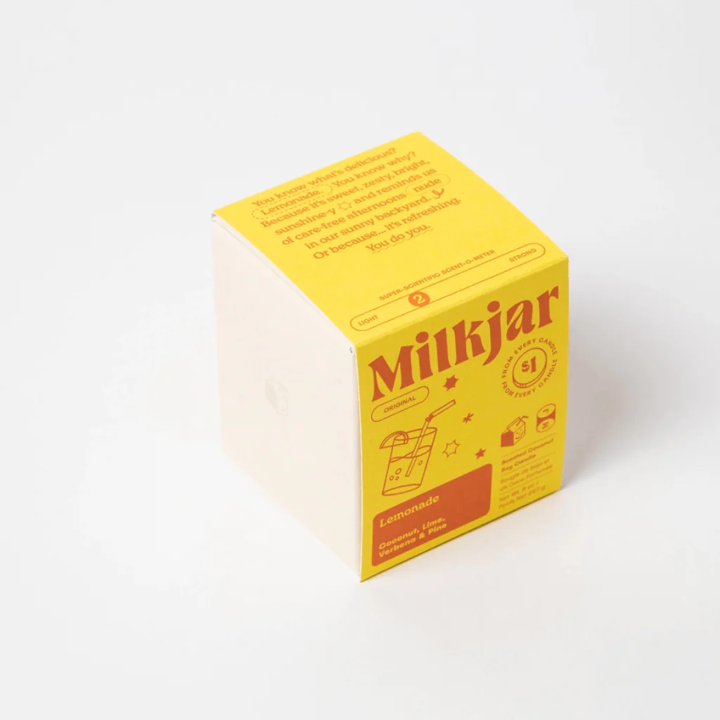 Milkjar Lemonade Coconut, Lime & Pine Coconut Soy Candle 8oz - Image 4