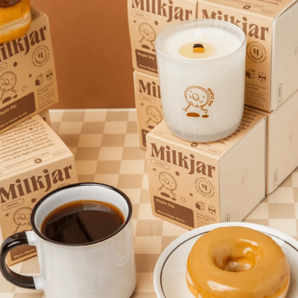 Milkjar Maple Dip Coconut Soy Candle 8oz – Warm Maple Butter - Image 5