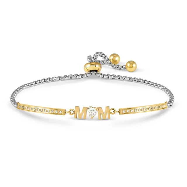 Milleluci Bracelet - Mum with CZ Gold