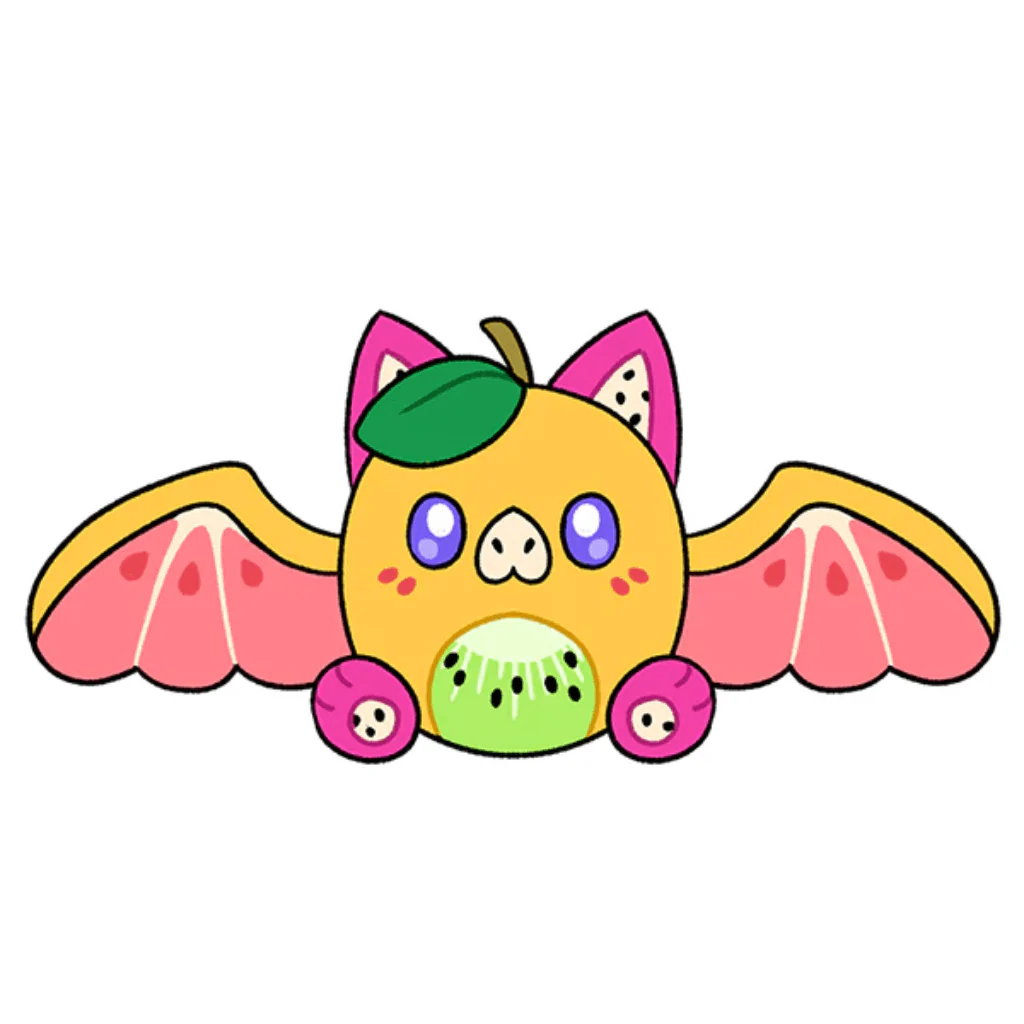 Mini Squishable Fruit Bat - Image 4