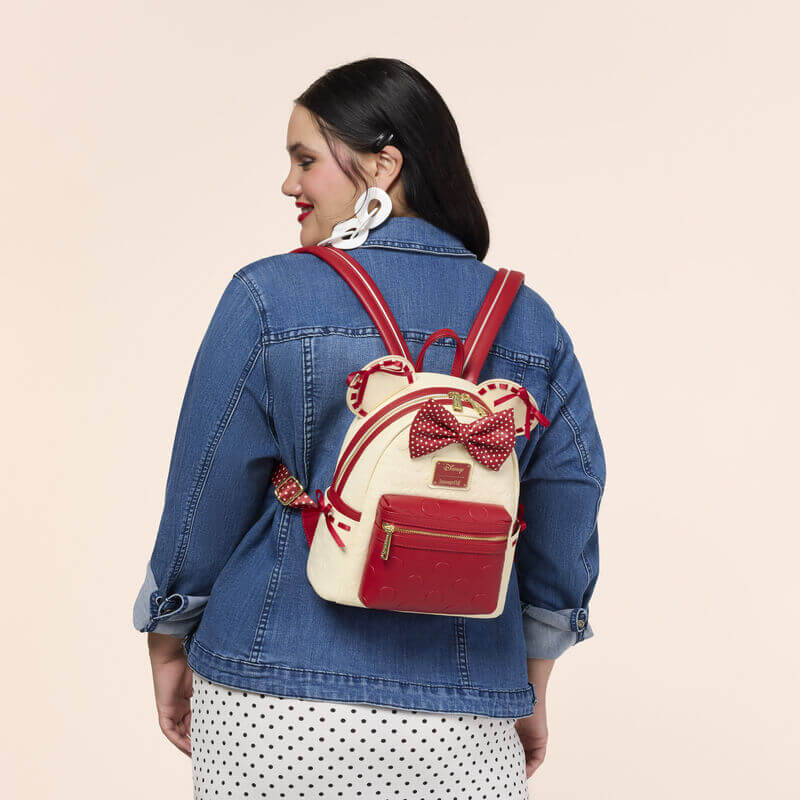 Loungefly Minnie Mouse Rocks the Dots Coquette Mini Backpack - Image 5