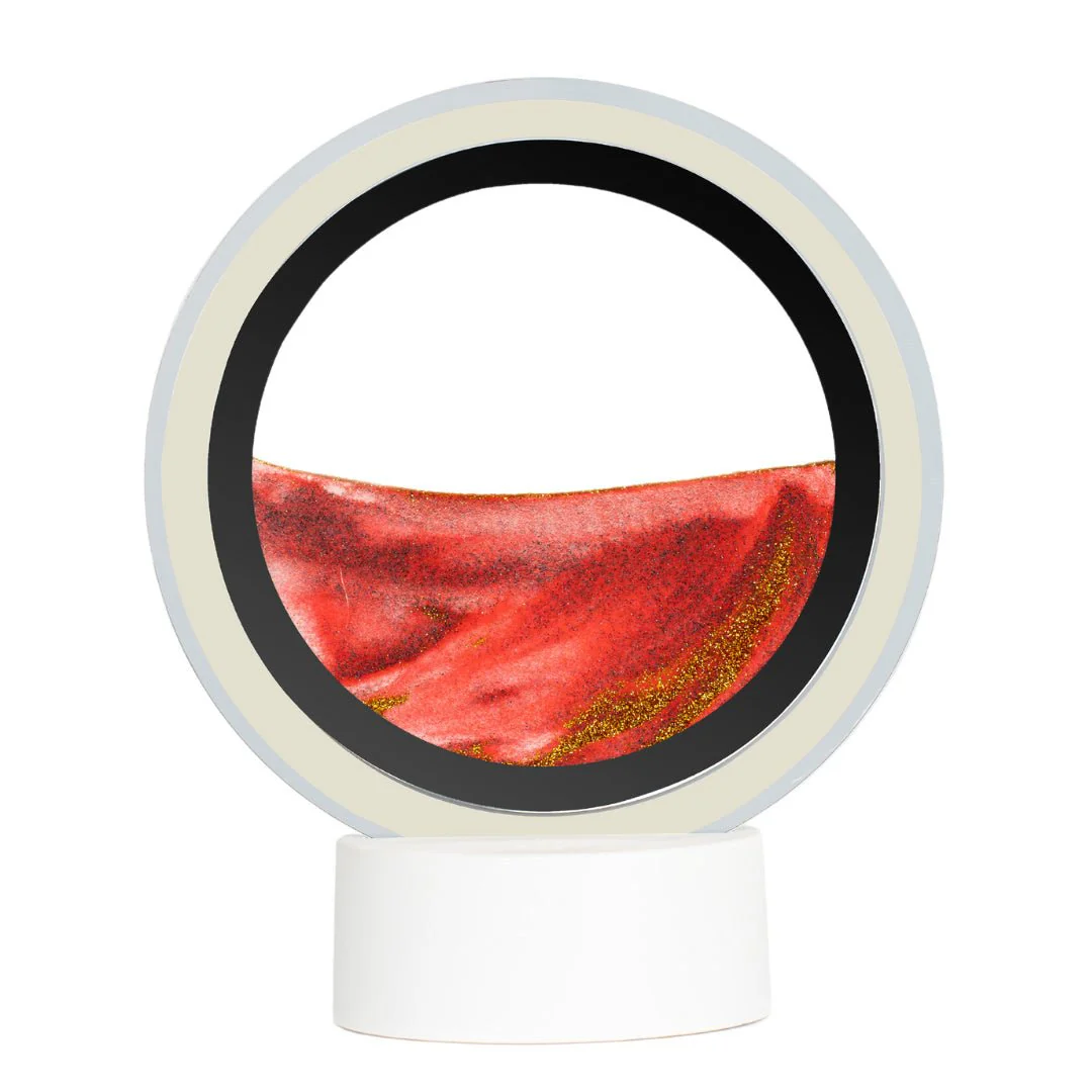Moodscape Mirrored Ring Sand Picture - Cerise