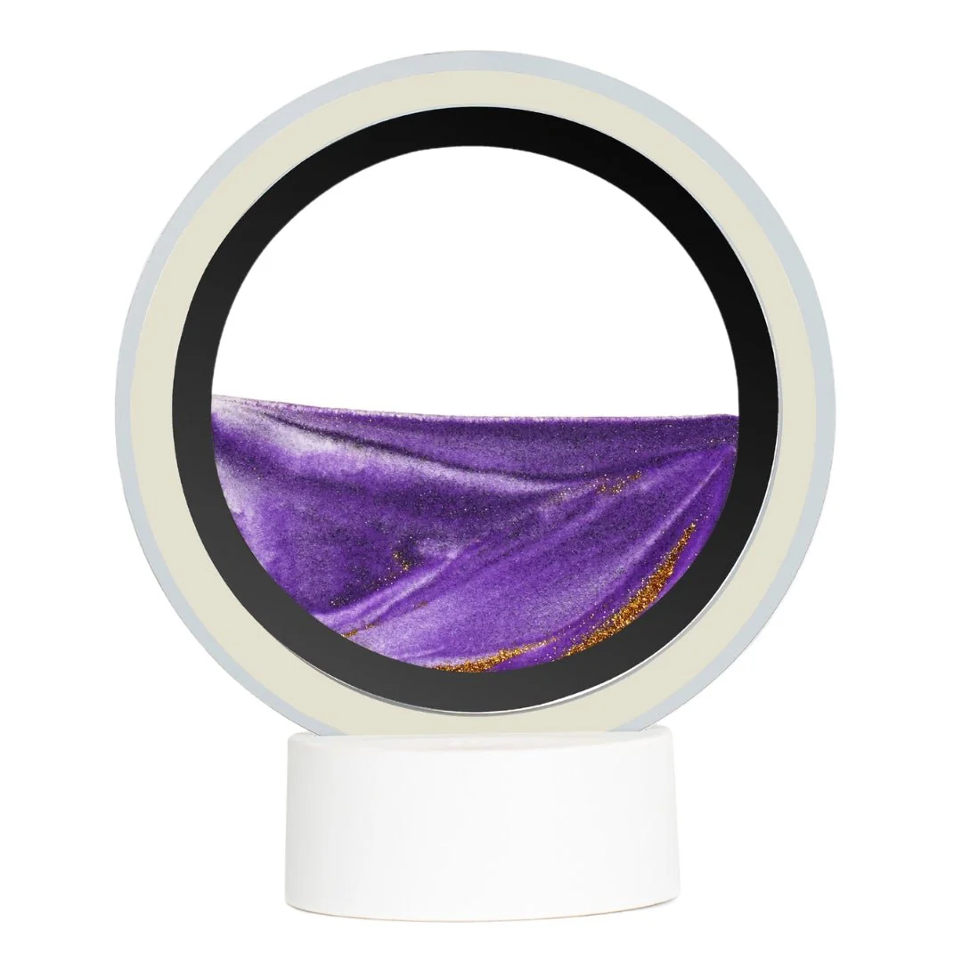 Moodscape Mirrored Ring Sand Picture - Purple