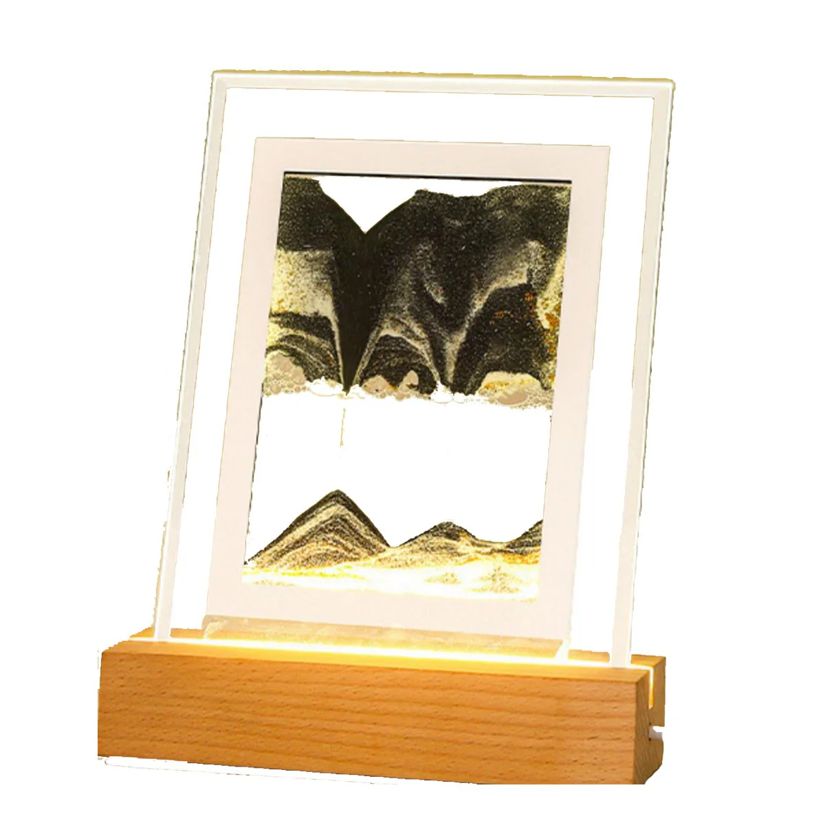 Moodscape Wooden Base Sand Picture - Grey