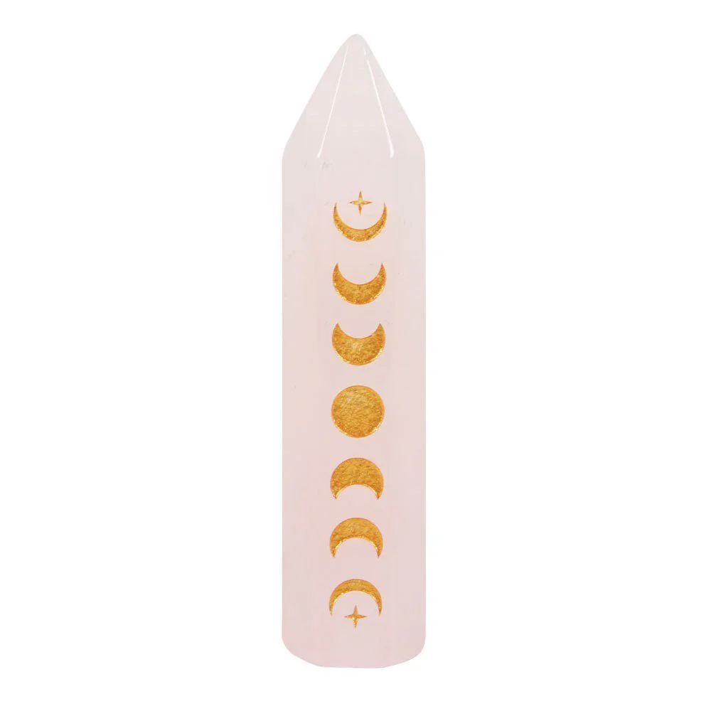 Moon Phase Crystal Point - Rose Quartz - Image 2