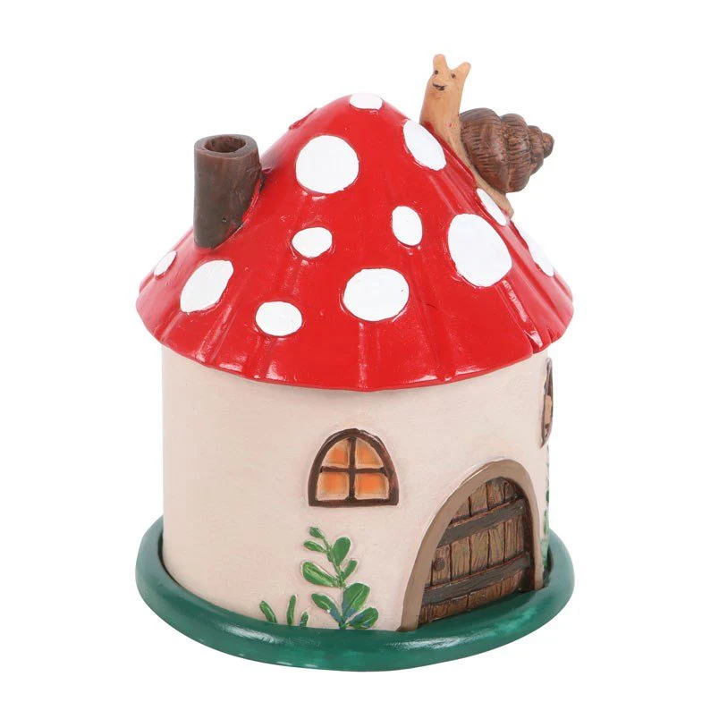 Mushroom House Incense Cone Burner - Image 3