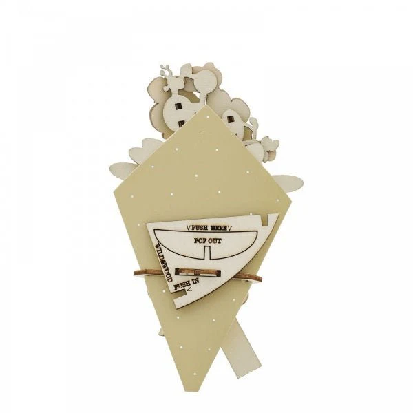 New Home 3D Flower Figurine Card - Image 5