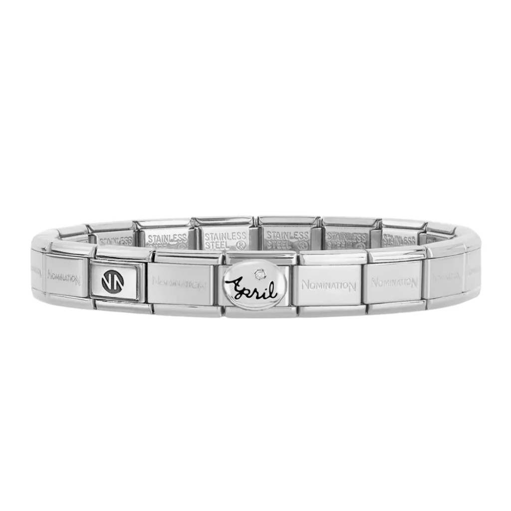 Nomination Classic Silver April Birthstone Bracelet