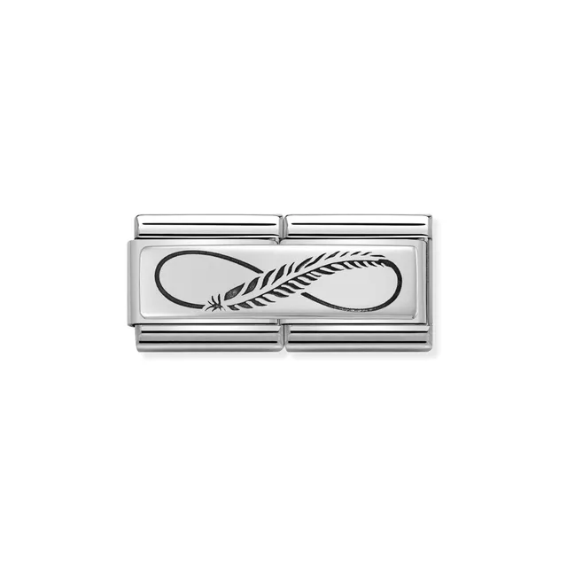 Nomination Composable Double Link - Feather Infinity