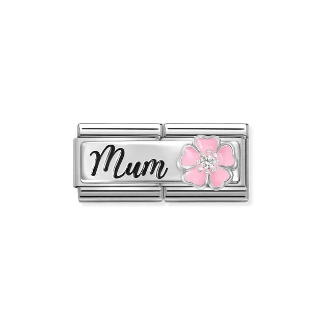 Nomination Composable Double Link - Mum Flower