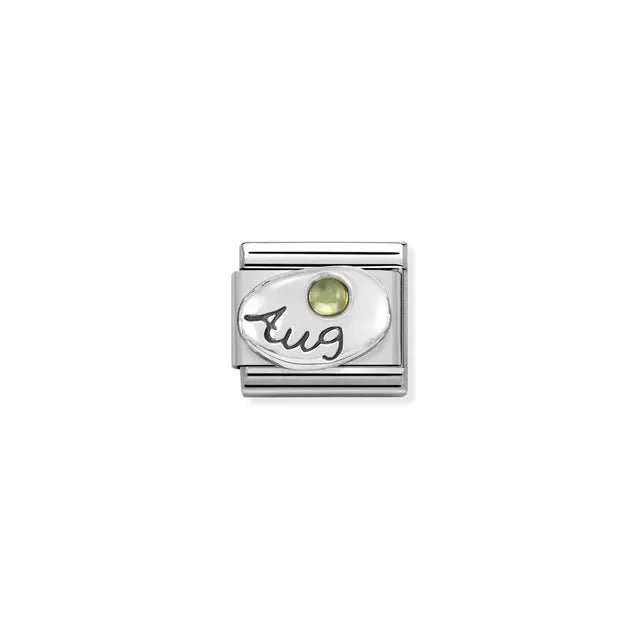 Nomination Composable Link - August In Silver