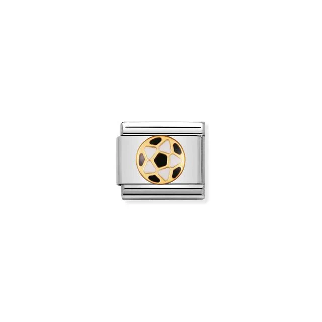 Nomination Composable Link - Black And White Football