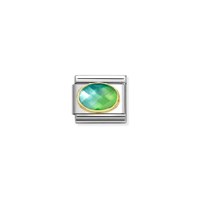 Nomination Composable Link - Blue And Green Two-Tone Stone