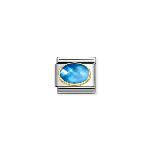Nomination Composable Link - Blue Two-Tone Stone