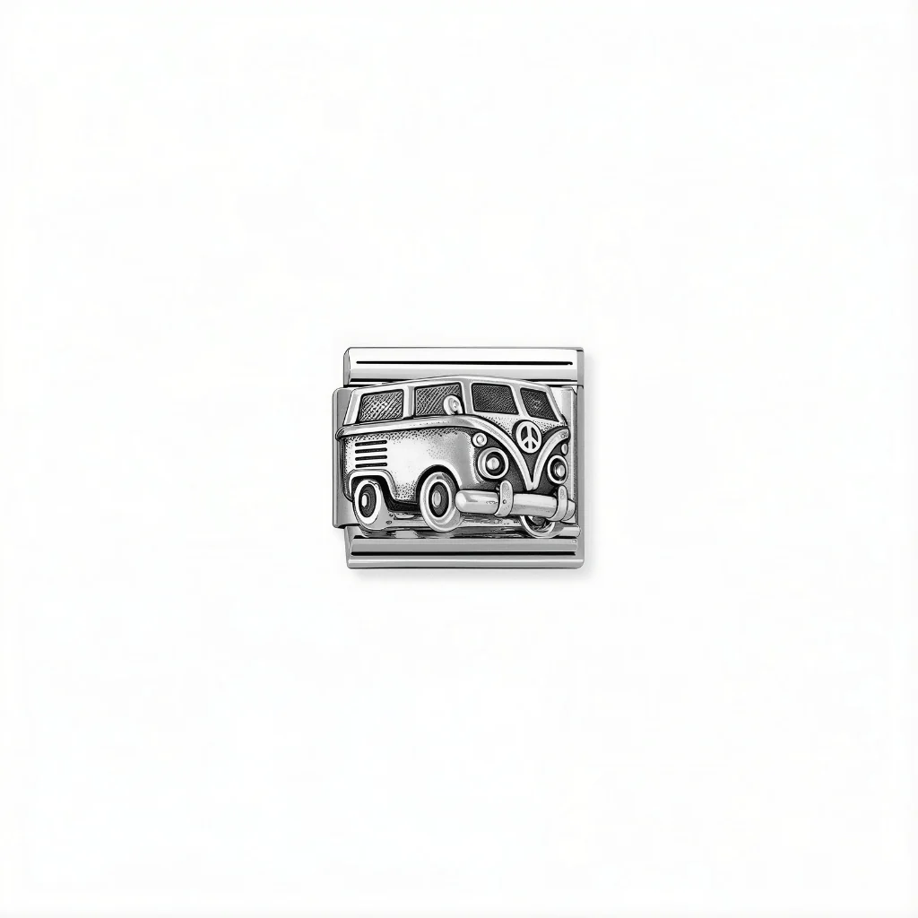 Nomination Composable Link - Camper Van in Silver