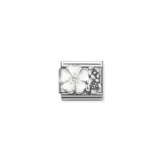 Nomination Composable Link - Flowers With CZ