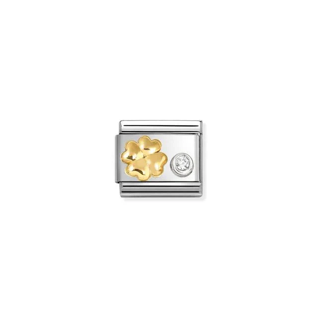 Nomination Composable Link - Four Leaf Clover