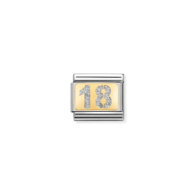 Nomination Composable Link - Glitter Number 18