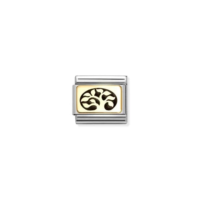 Nomination Composable Link - Gold Tree Of Life