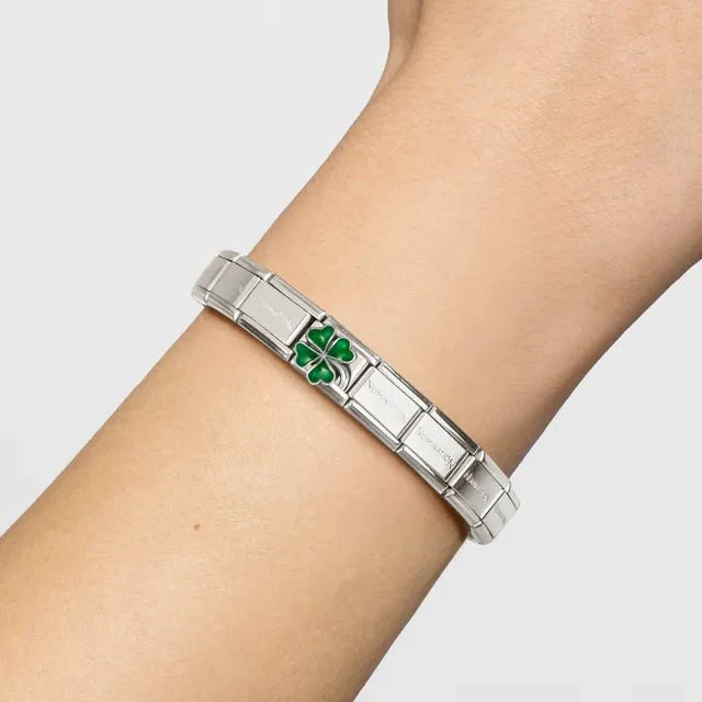 Nomination Composable Link - Green Four-Leaf Clover - Image 3