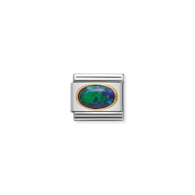 Nomination Composable Link - Green Opal