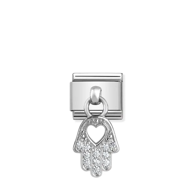 Nomination Composable Link - Hand Of Fatima Silver Pendant