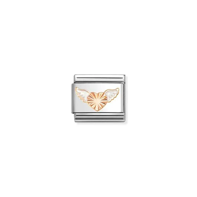 Nomination Composable Link - Heart With Wings