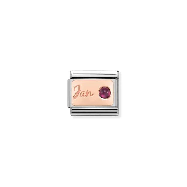 Nomination Composable Link - January In Rose Gold