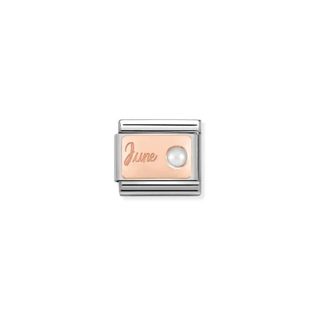Nomination Composable Link - June In Rose Gold