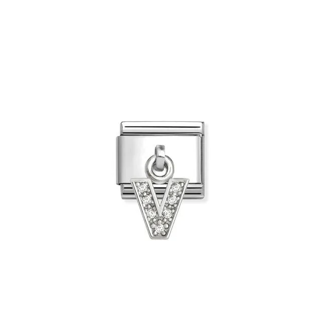 Nomination Composable Link - Letter V Pendant