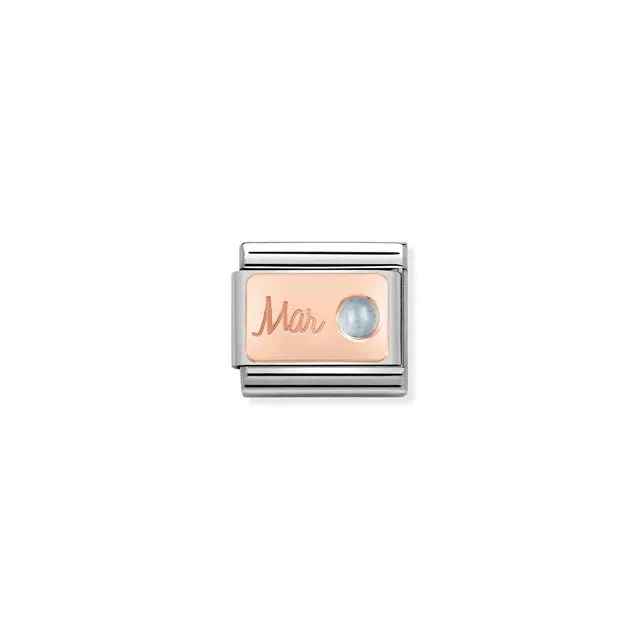 Nomination Composable Link - March In Rose Gold